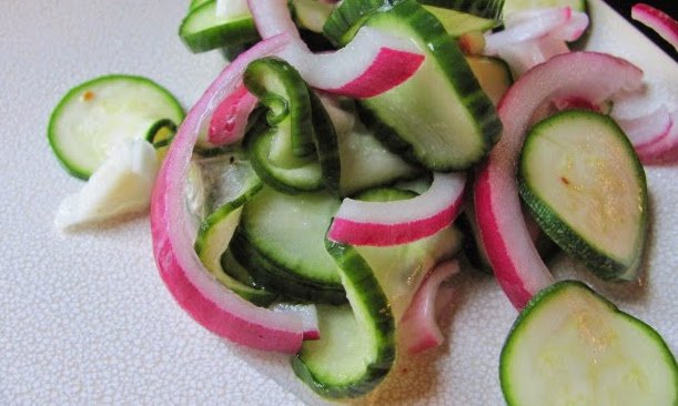 Cucumber-Zucchini Salad