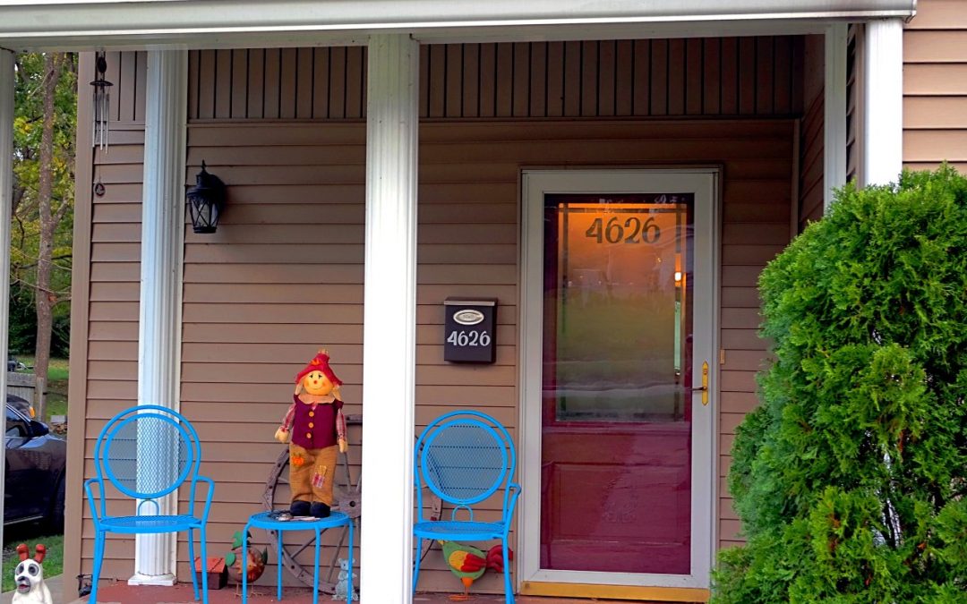 DIY Front Door Window Privacy