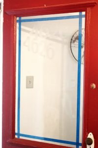 Door prepped and taped