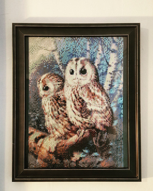 White Owl Diamond Painting