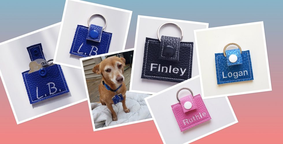 Dog Tag Silencer Pouches Raining Crafts & Dogs