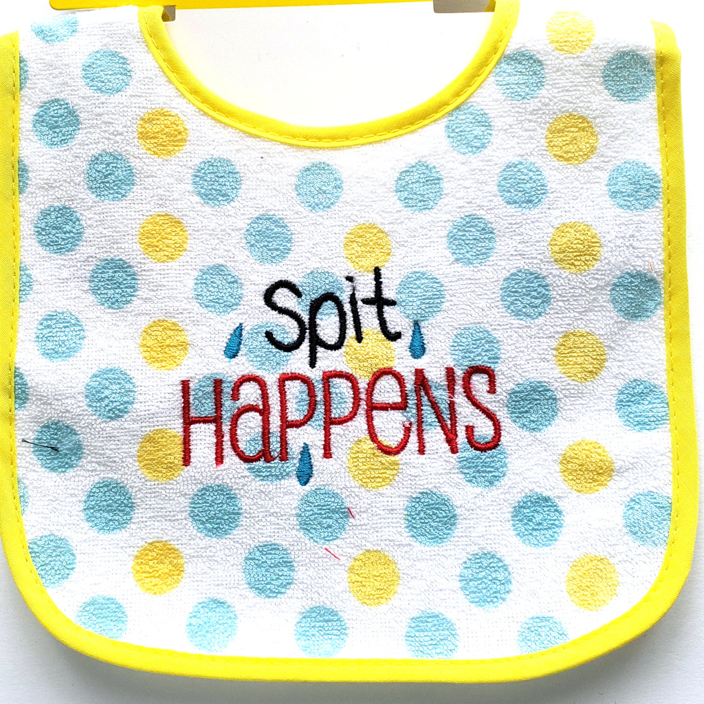 Spit Happens Baby Bib