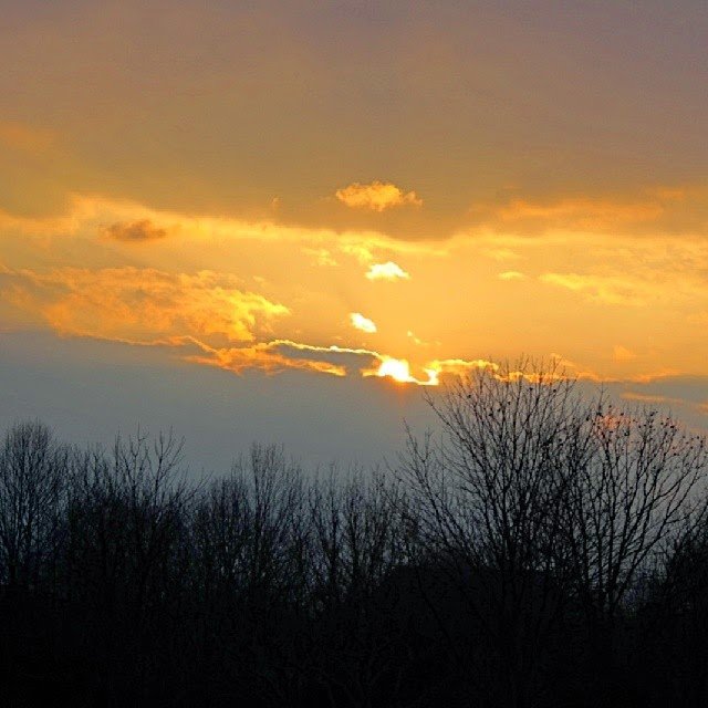 Last sunset of winter – and it’s a beauty!