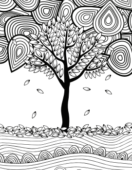 Free Autumn Coloring Page